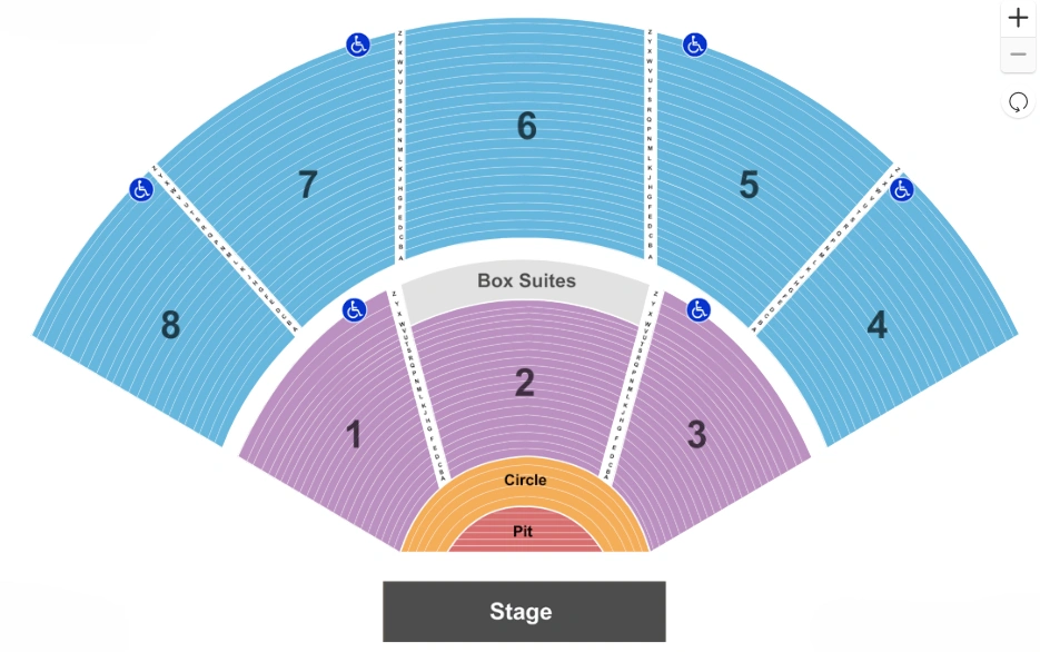 Pacific Amphitheatre Seating Chart